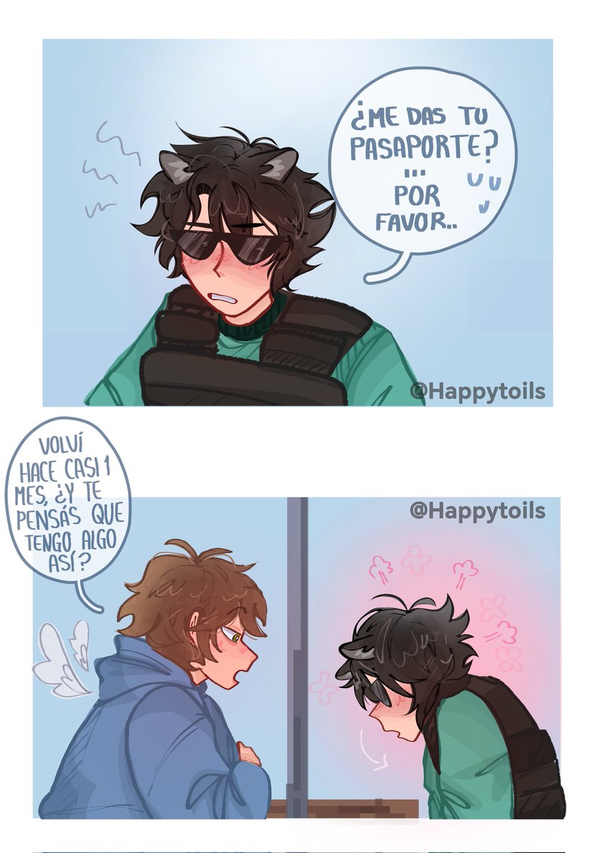 HappytoilsV's tweet photo. ¡Un Fanart que hice hace un tiempo de un diálogo de uno de mis ff favoritos!
#happybear https://t.co/y46sjk1Qt6