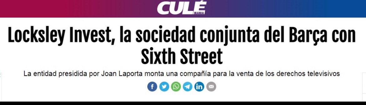 futbolgate_ES's tweet photo. La “maniobra“ del Barça para inflar sus cuentas en 2022:

Sixth Street anunció la compra de 25% de los derechos TV por 517M, pero el Barça contabilizó 667M... Una diferencia de 150M que el propio club invirtió… a través de su propia empresa, Lockslay Invest. https://t.co/Sr2e28JbcM