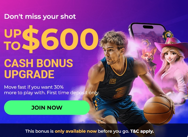 New Players: Get Paid Before You Win

You haven’t even placed a bet, and we’re already throwing you 30% extra cash, up to $600. That’s how serious we are about winners.

First-time depositors only. Make the move, fuel your bets, and show the sportsbook what you’re made of. The