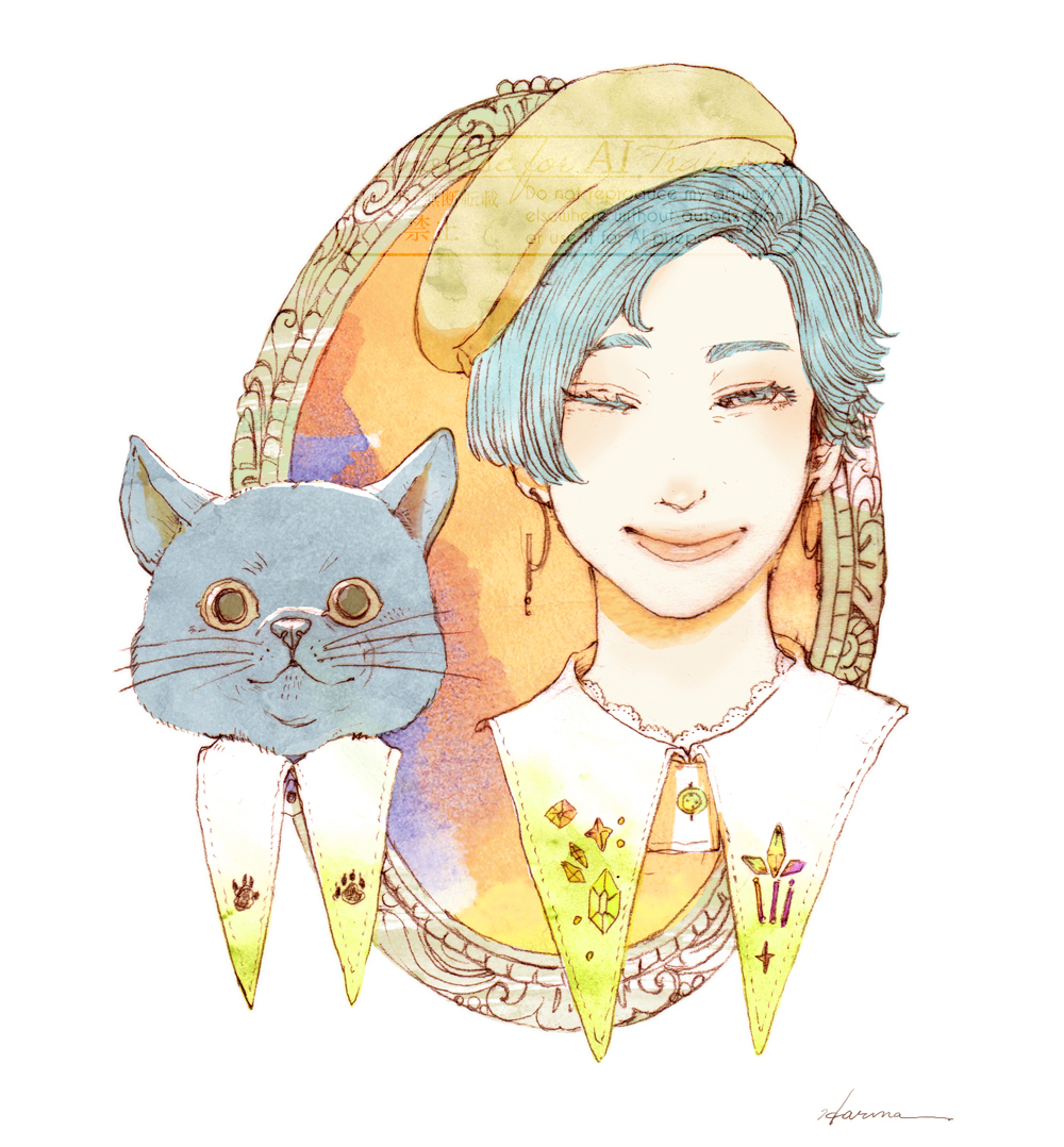 「」|渡邊 春菜のイラスト