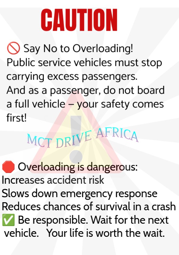 mctdriveafrica's tweet image. #RoadSafety #SayNoToOverloading #SafeTravelKenya #MCTDriveAfrica