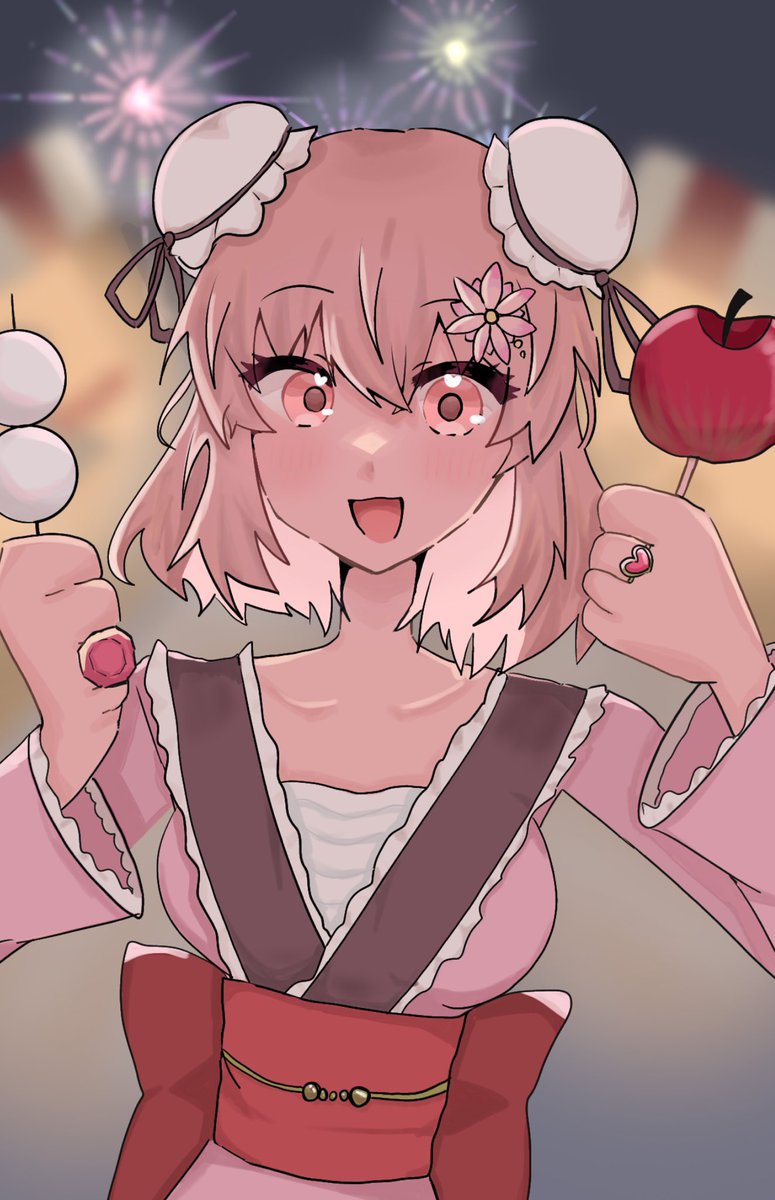 mkkmy_k2's tweet image. 夏祭り華扇ﾁｬﾝ
#東方project #茨木華扇
