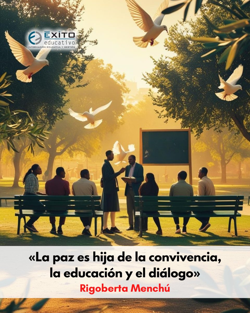 Esta poderosa afirmación nos invita a actuar con compromiso y responsabilidad, fomentando espacios de entendimiento y respeto mutuo. ¡Feliz semana!

#LasFrasesDeÉxitoEducativo #Paz #Educación #ElMemeDeLaSemana #Convivencia #Diálogo