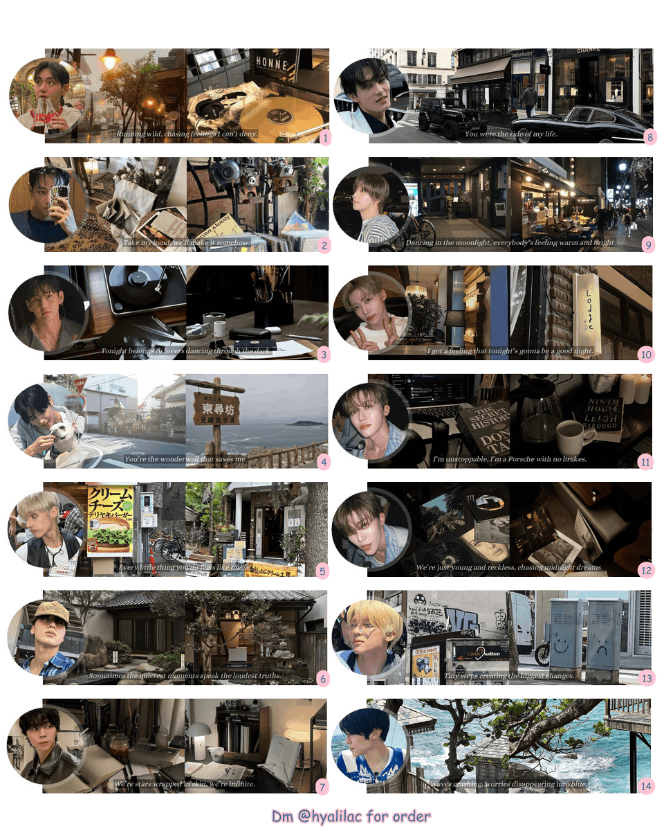 hyalilac's tweet photo. Hii, aku bawa 31 layout boygroup + actor rs ready stock scenery moodie nihh. Scroll down for more, yaa!

💰: 4.000/ea
📝: 2 ava &amp; 2 header
💳: QRIS

Yukkk jajan sekarang juga!! Happy shopping!! 🛍️ 
#zonaba #zonauang https://t.co/zgcvtDdmDs