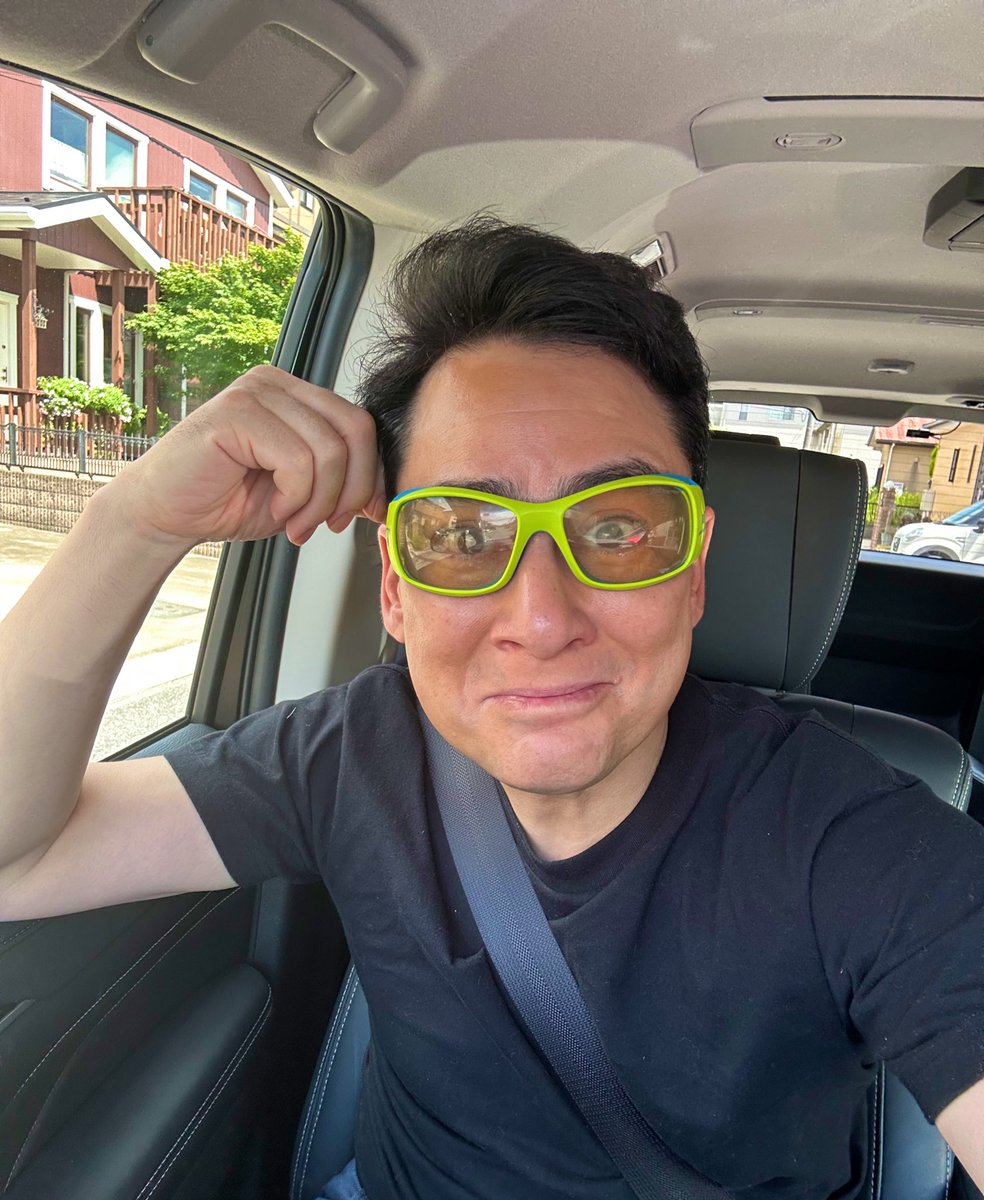 kennoguchi0821's tweet image. 運転中もジュルボさんのこのサングラス、いいですね。明るい時もいけるし、曇っている時なんかは逆に明るくクッキリと見える。…