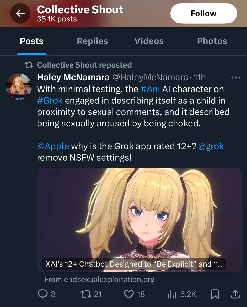 1. Do not Promote =/= Banning

2. Yeah, its not just “incest” they have a problem with. They want anything anime related to be banned. Frieren included.

In fact, anything adult is within their crosshairs. They are even targeting Grok now too.

This is the problem with 白右, they
