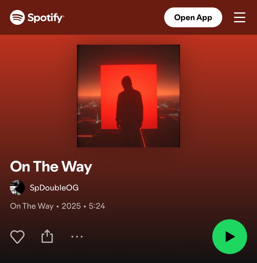 SpDoubleOG's tweet image. My single “On The Way” now out on all platforms 🎧🎵