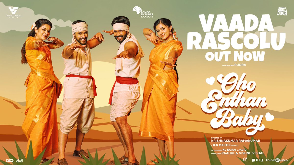 VVStudioz's tweet image. All the feels. All the fire. One song. 🔥
Vaada Rascolu video song from #OhoEnthanBaby is out now.
▶️ youtu.be/z4xmOsD7GOo
Ticket Link : linktr.ee/OhoEnthanBaby
A @jenmartinmusic Musical.
Directed by @Krishnakum25249.
Produced by - @VVStudioz
@TheVishnuVishal…