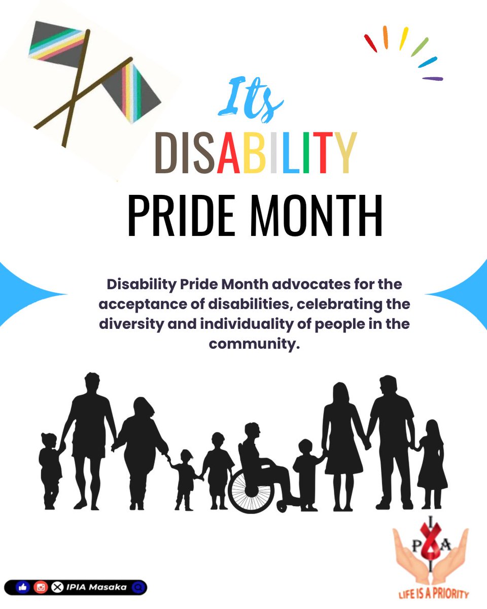 ipai256's tweet image. Disability Pride Month, We are Celebrating identity, community, and the fight for accessibility and inclusion. Let&apos;s break down barriers and promote equality for all this month.
#DisabilityPrideMonth #DisabilityRights #AccessibilityMatters #Inclusionmatters