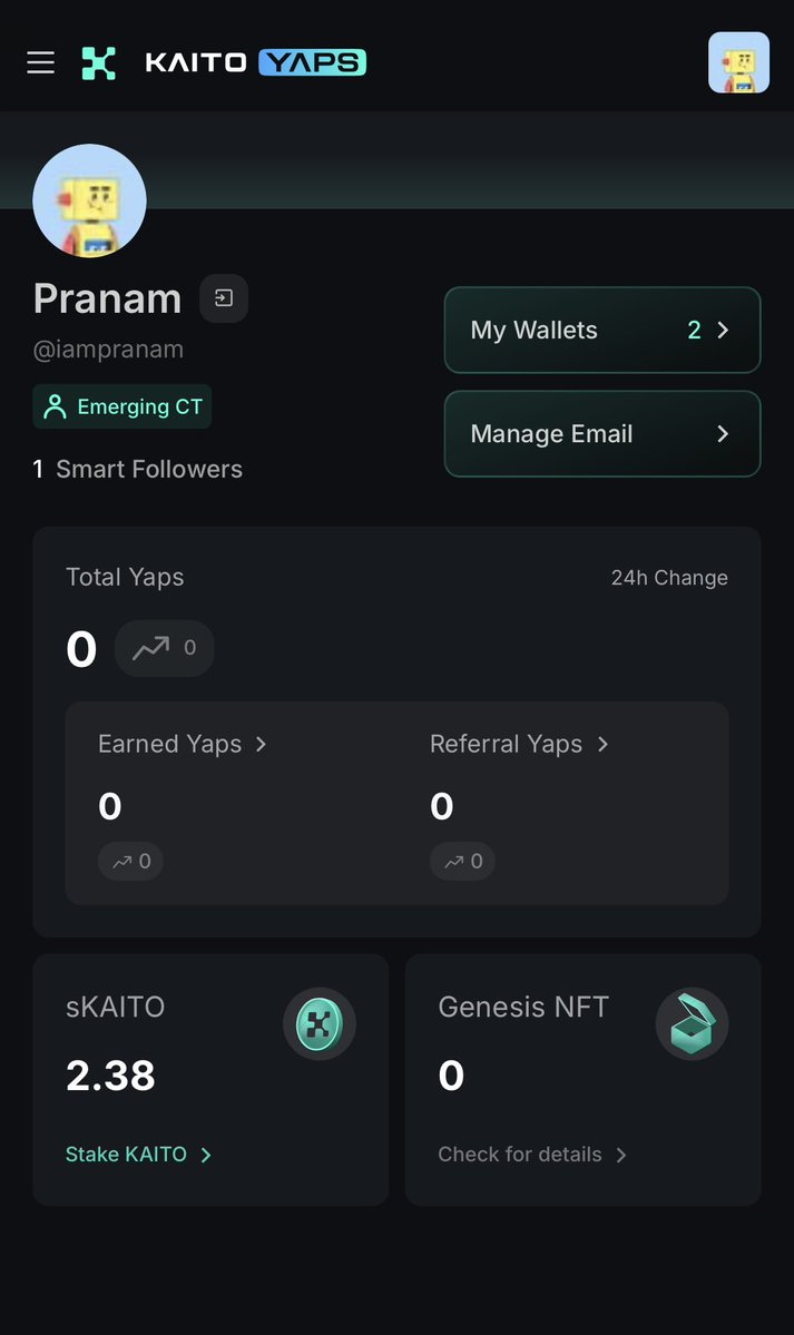 iampranam's tweet image. It will never be easy to Gain Smart followers and earn Yaps on Kaito.
But i am not giving up, starting from Zero lets see where i go next 3 months.
Save the Tweet!!