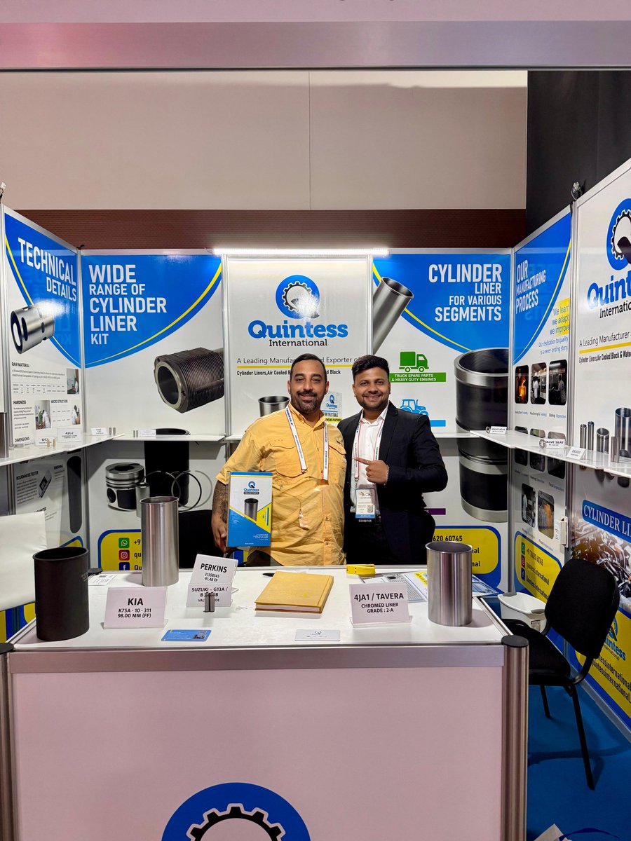 QuintessInt's tweet image. Wrapped up well !!! 
Thank you @LatinTyreExpo  for having us and also giving us the opportunity to meet and explore new business opportunities in Latin America &amp;amp; around.
#quintessengineparts #cylinderliner #engineparts #autoparts #acma #eepc #automechanikaistanbul