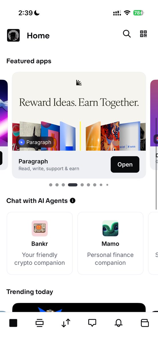 Bobbxu's tweet image. Just made my first dollar on the @base app.
@jessepollak I believe this is basically onchain WeChat with everything decentralized.
So inspiring!
