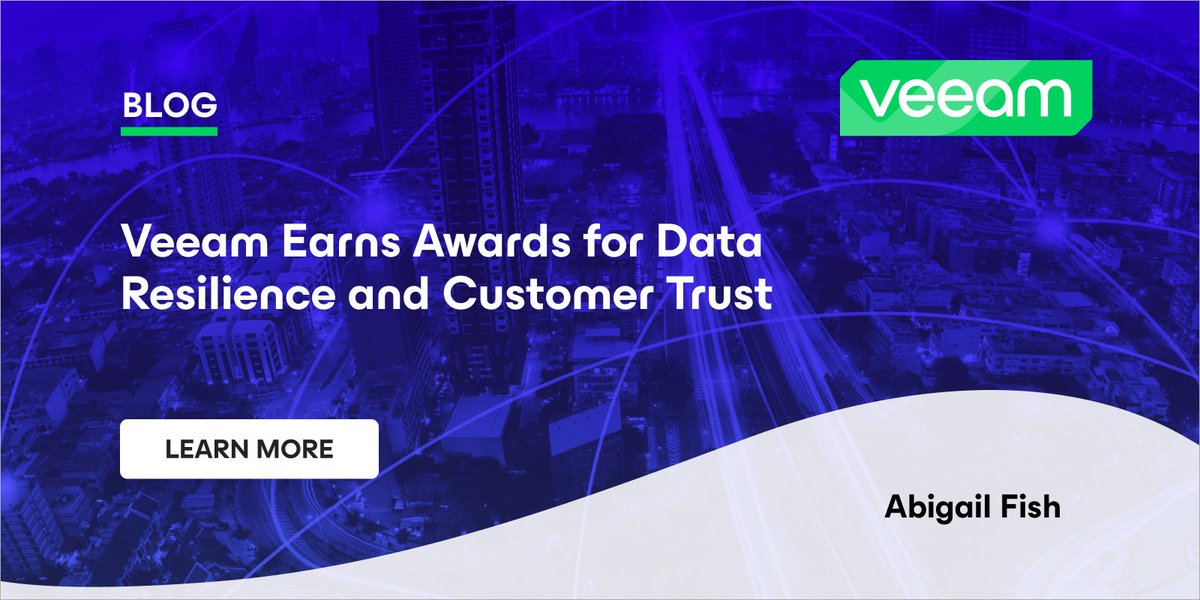 How Veeam’s Focus on Data Resilience Inspires Industry Recognition veeam.com/blog/veeam-awa… #veeam