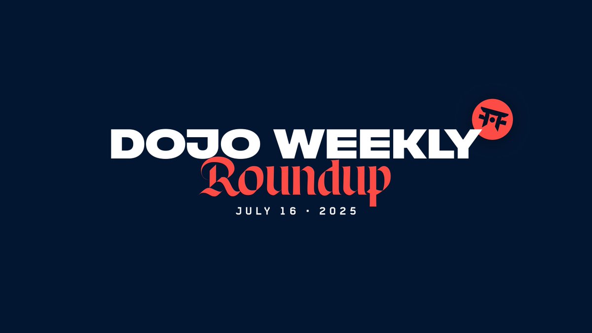 A week passes like a blade through silk.

Fall seven times, ship eight.

This week's Dojo roundup. ⛩️