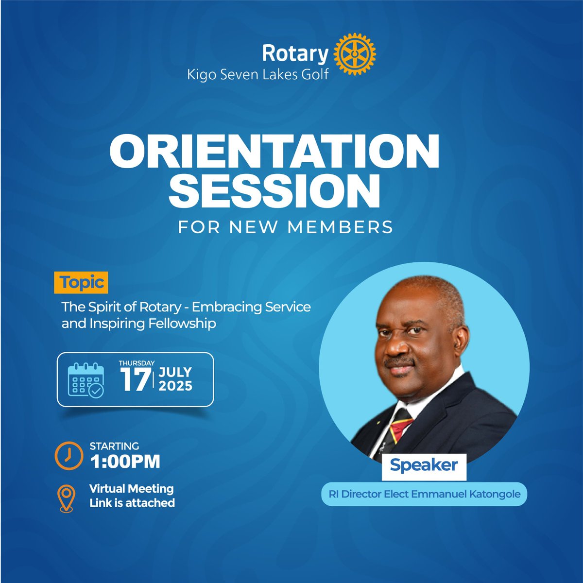 Emmanuel_Rotary's tweet image. I'm honored to have been invited by my friend @KKariisa, President of @Kigo7Lakes, to speak with our incoming members about the spirit of Rotary, embracing service and inspiring fellowship. Always thrilled to welcome those ready to join our amazing community.