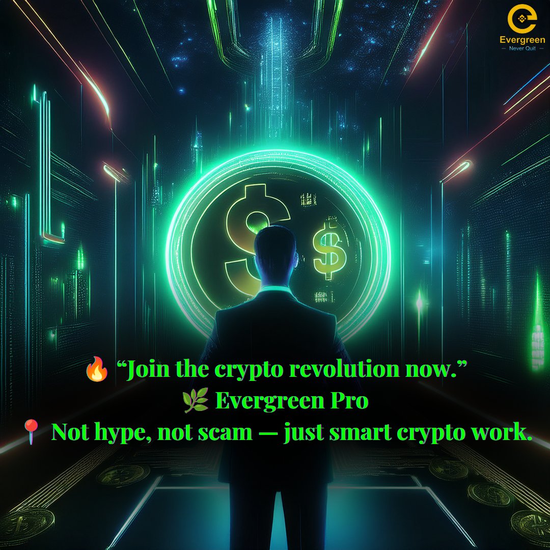 Evergreen_io's tweet photo. What Do Crypto Billionaires and You Have in Common?
Body:
Most crypto legends started with nothing but a smartphone and determination.
With Evergreen Pro, you don’t need $1000 or a degree.
Just 0.01 BNB. Just a mindset.
Let your story begin today.
 #EvergreenPro https://t.co/Stt1r1Ze7p
