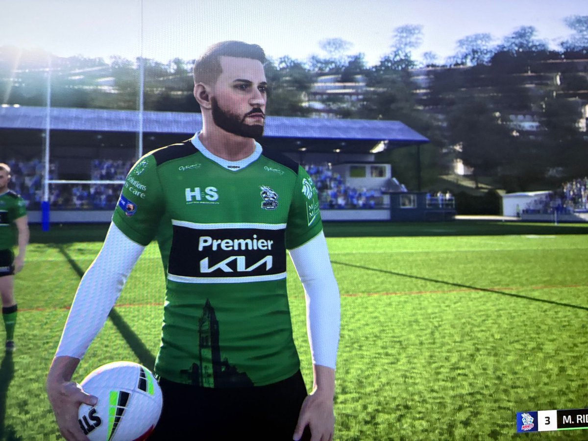 andy_mazey's tweet image. The new Rugby League 26 PS5 game was released at midnight last night.

@RochdaleHornets kit looks great on it and it fantastic exposure for our sponsors and commercial partners 🐝

#RL26 #RugbyLeague26