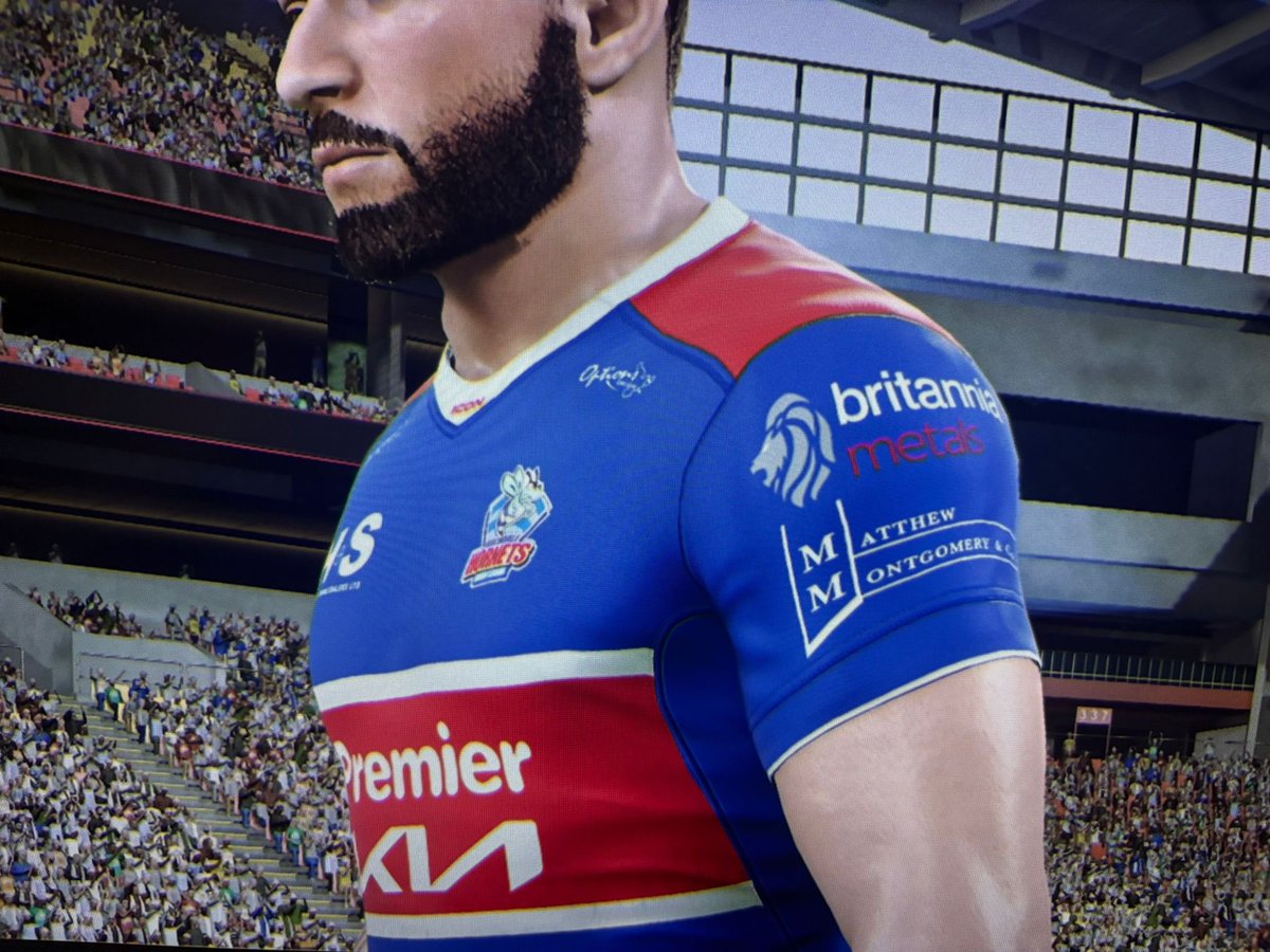 andy_mazey's tweet image. The new Rugby League 26 PS5 game was released at midnight last night.

@RochdaleHornets kit looks great on it and it fantastic exposure for our sponsors and commercial partners 🐝

#RL26 #RugbyLeague26