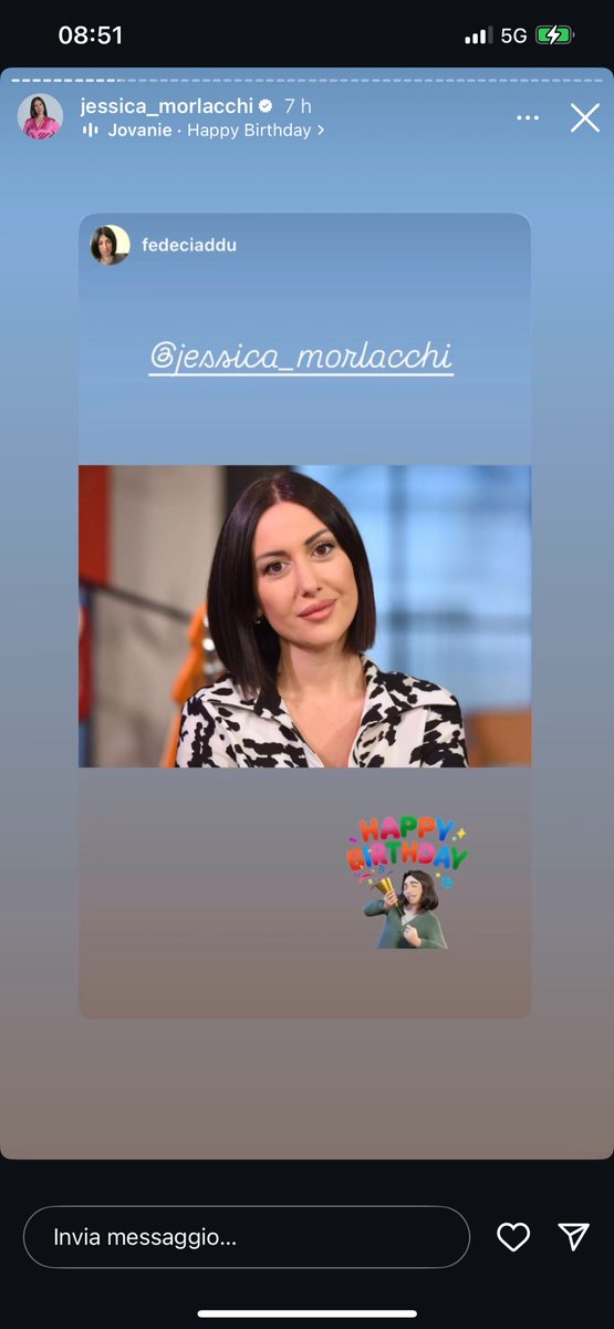 Romaroma2549's tweet photo. Auguri tesoro bello ๐ #morline #morliners @JessicaMorlacc1 https://t.co/UdbxxkP5It
