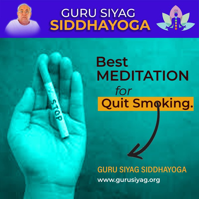 #SalvationSiddhaYoga When we mentally chant the Divine Name given by the Guru in Gurudev Siyag's Siddhayoga we begin to experience an inner Bliss that refreshes &amp; rejuvenates us. All addictions fall away  when we practice this yoga regularly