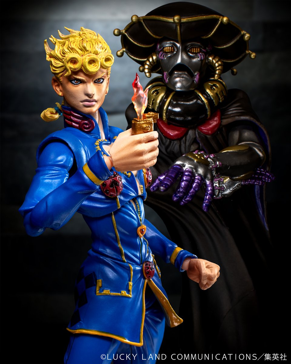 medicos_et_j's tweet image. 【予約商品情報】
7/24(木)正午より予約受付開始!
「おかしい………
『再点火』できるなんて絶対におかしい!」
『ジョジョの奇妙な冒険 第5部』
超像可動
「ジョルノ・ジョバァーナ・セカンド」
「G・E・R」
ジョルノには「汐華初流乃」ヘッドが、
G・E・Rにはセリフプレートが付属!
#jojo