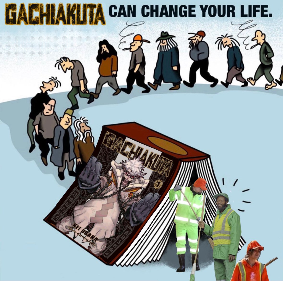 Bro, I wanna be a janitor now...

With an umbrella😌