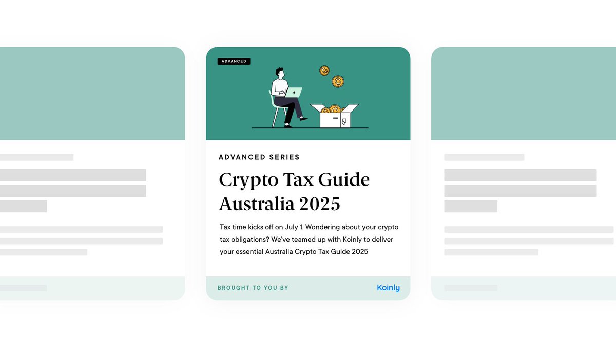 CointreeAus's tweet image. Unsure about filing your crypto taxes this year? We’ve got you covered 🙌
Check out this year’s Crypto Tax Guide 2024, brought to your by
@KoinlyOfficial ✨
👉 loom.ly/QbUAtRs