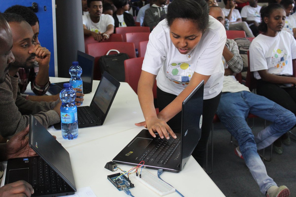 USEmbassyAddis's tweet image. #ThrowbackThursday: Throwback to December 2019 when the Embassy hosted Hackathon took place at the Col. John C. Robinson American Center with the topic of “Voting Procedure Challenges.” 50 participants worked in groups of 10 to develop software-centric solutions to technical…