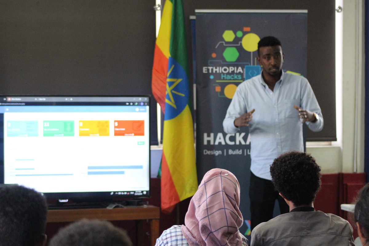 USEmbassyAddis's tweet image. #ThrowbackThursday: Throwback to December 2019 when the Embassy hosted Hackathon took place at the Col. John C. Robinson American Center with the topic of “Voting Procedure Challenges.” 50 participants worked in groups of 10 to develop software-centric solutions to technical…