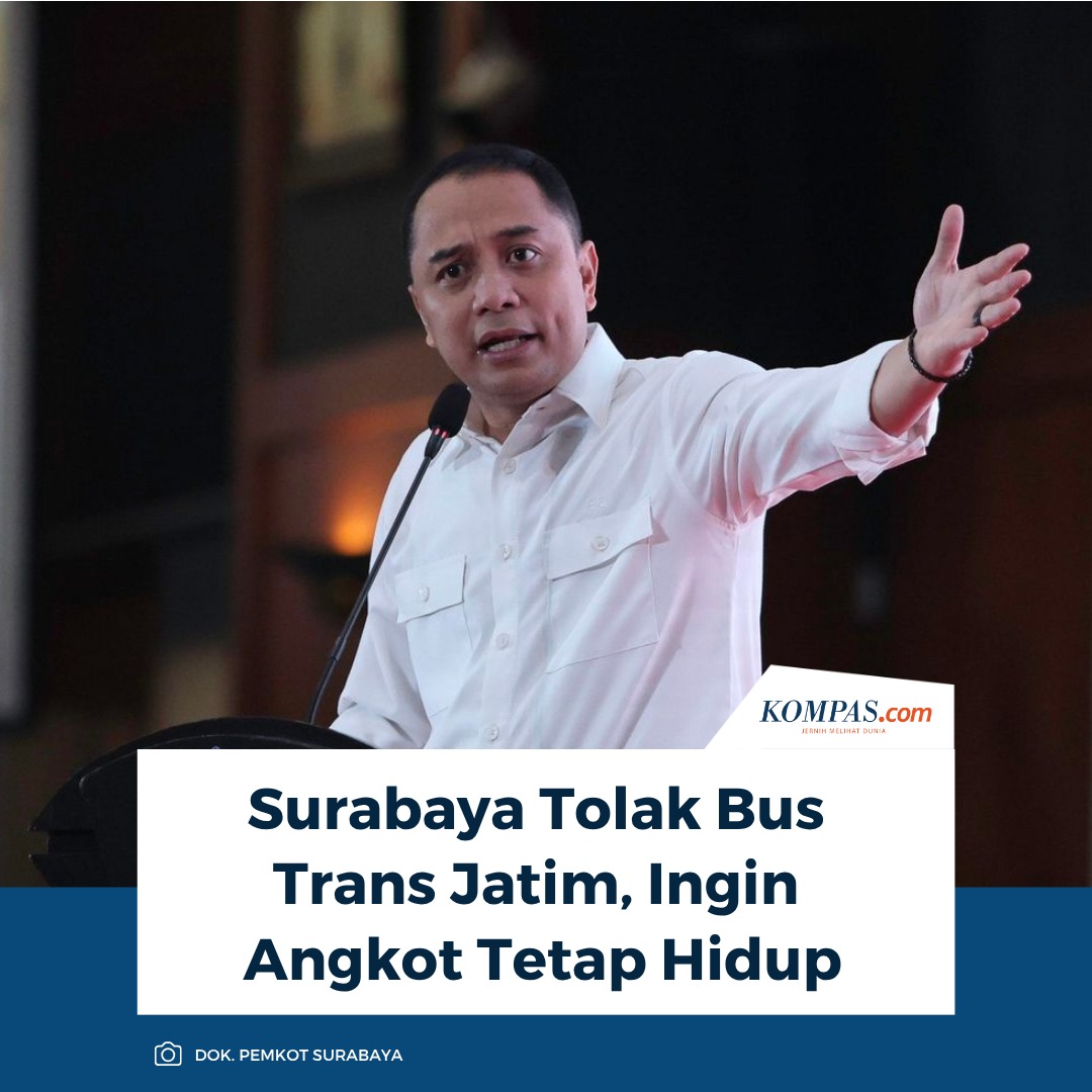 Surabaya Tolak Bus Trans Jatim, Ingin Angkot Tetap Hidup   

Baca di: surabaya.kompas.com/read/2025/07/1…