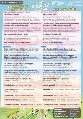 This weekend (19th and 20th July) there is a Bioblitz event at the National Botanic Gardens of Wales, where we will have a stall. Full details can be found at the link below.

gowerbirds.org.uk/event/bioblitz…