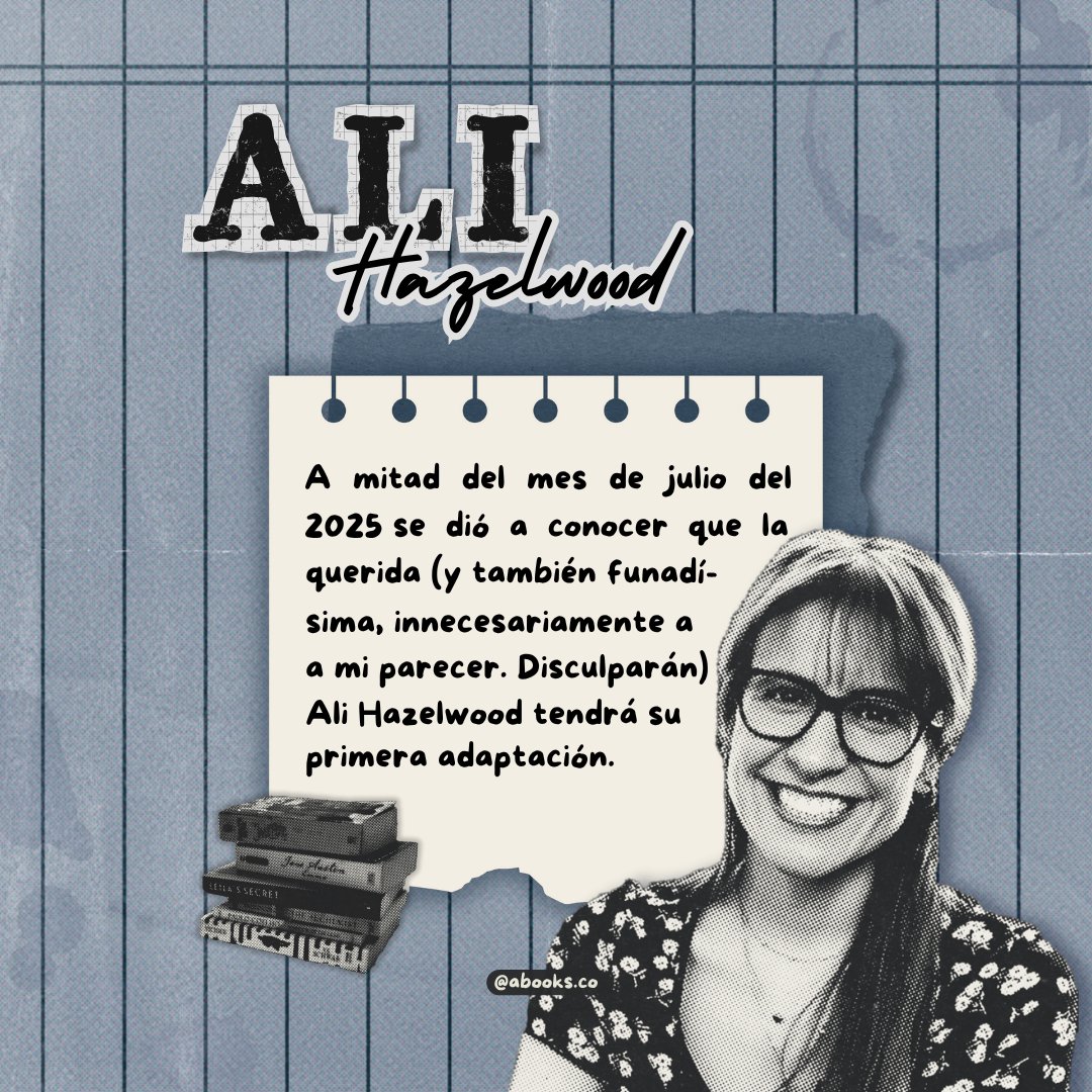 abooksco's tweet photo. HABRÁ ADAPTACIÓN de La Hipótesis del Amor, de Ali Hazelwood 😩✨

• Lili Reinhart interpretará a la candidata a doctorado, Olive Smith

‼️ Aún no se sabe quién interpretará a Adam Carlsen

#libroslibroslibros #adaptacionesliterarias #librosrecomendados #romance #movies #booktwt https://t.co/CkRcVDbX5R