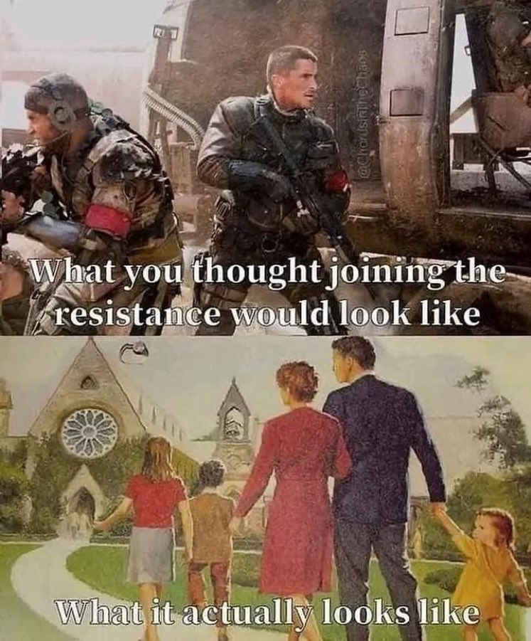 Happy to join the resistance