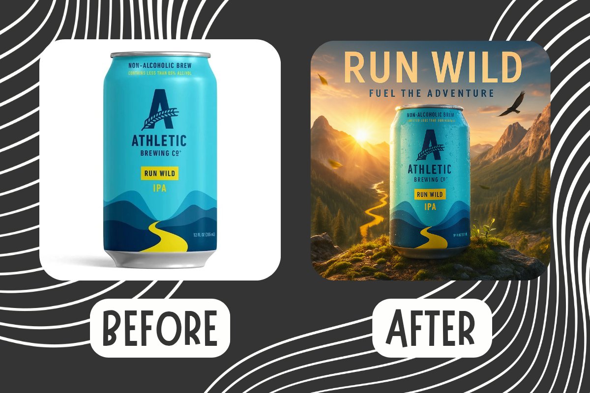 epicgldy's tweet photo. Injected @AthleticBrewing with 10% design… 90% wilderness. 🏞️⚡
Now the can’s ready to summit its own mountain.
#WildByDesign #GraphicDesigner #Graphic #LoveIsland https://t.co/3q4hbuoeI6