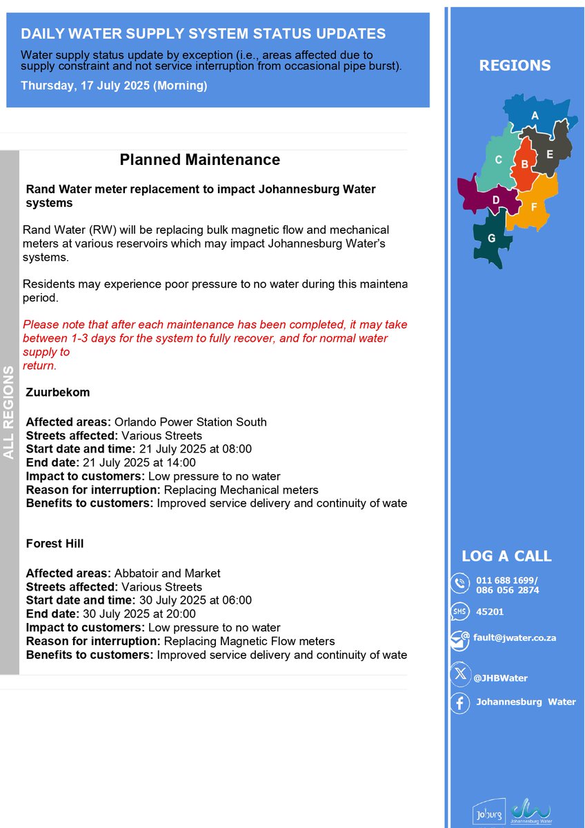 Johannesburg Water tweet media