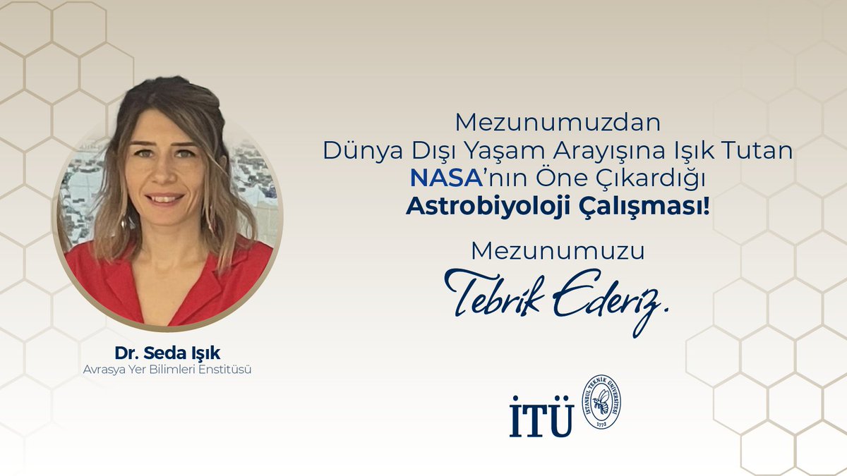 Mezunumuzdan Dünya Dışı Yaşam Arayışına Işık Tutan, NASA’nın Öne Çıkardığı Astrobiyoloji Çalışması!

Avrasya Yer Bilimleri Enstitüsü mezunumuz Dr. Seda Işık’ın liderlik yaptığı uluslararası ekibin, Güneş Sistemi’ndeki “buzlu okyanus dünyalarında” yaşamı destekleyebilecek kimyasal