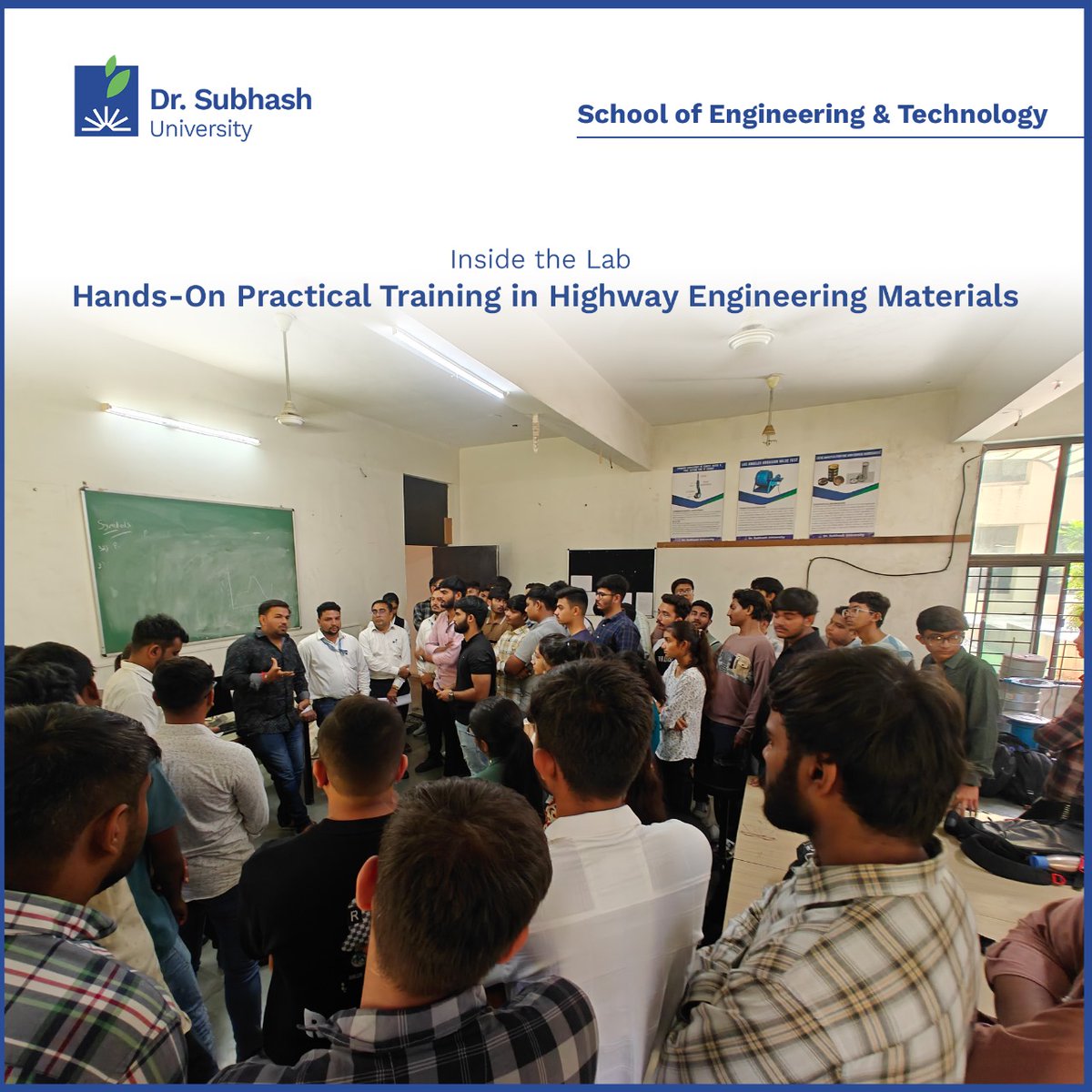 DrSubhashUni's tweet image. Civil Engineering Department, Dr. Subhash University successfully organized a practical training session on Highway Engineering Materials!

#CivilEngineering #DSU  #HighwayEngineering #PracticalTraining #EngineeringEducation #DrSubhashUniversity #HandsOnLearning #FutureEngineers