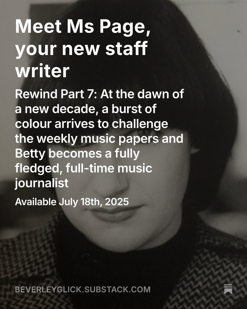 I billed my Substack as a drip-feed of my 80s memoir, and yet it has taken six instalments to reach 1980! But here we are, and I am a brand new staff writer on Sounds. Let the games begin! Please consider subscribing - it’s free.