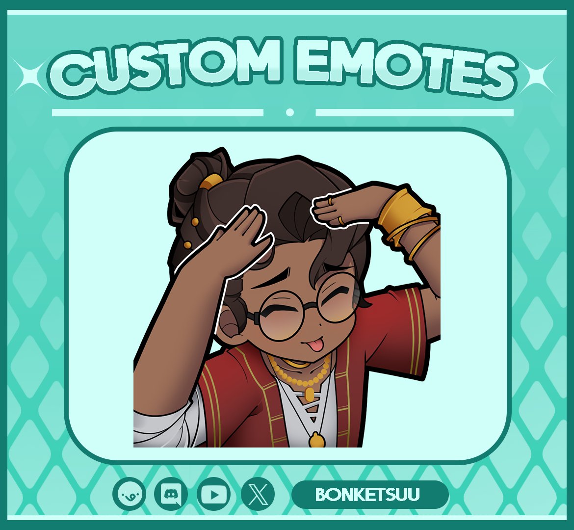 ❤️Thank you for your commission!❤️          
~ Comms on VGEN ~  

my commission is still available, DM me for order!  on my VGEN : vgen.co/Bonketsuu 

#emotes #art #commissions #commissionsopen #illustration #ArtistsOnTwitter #VGen #VGenComm #etobleh