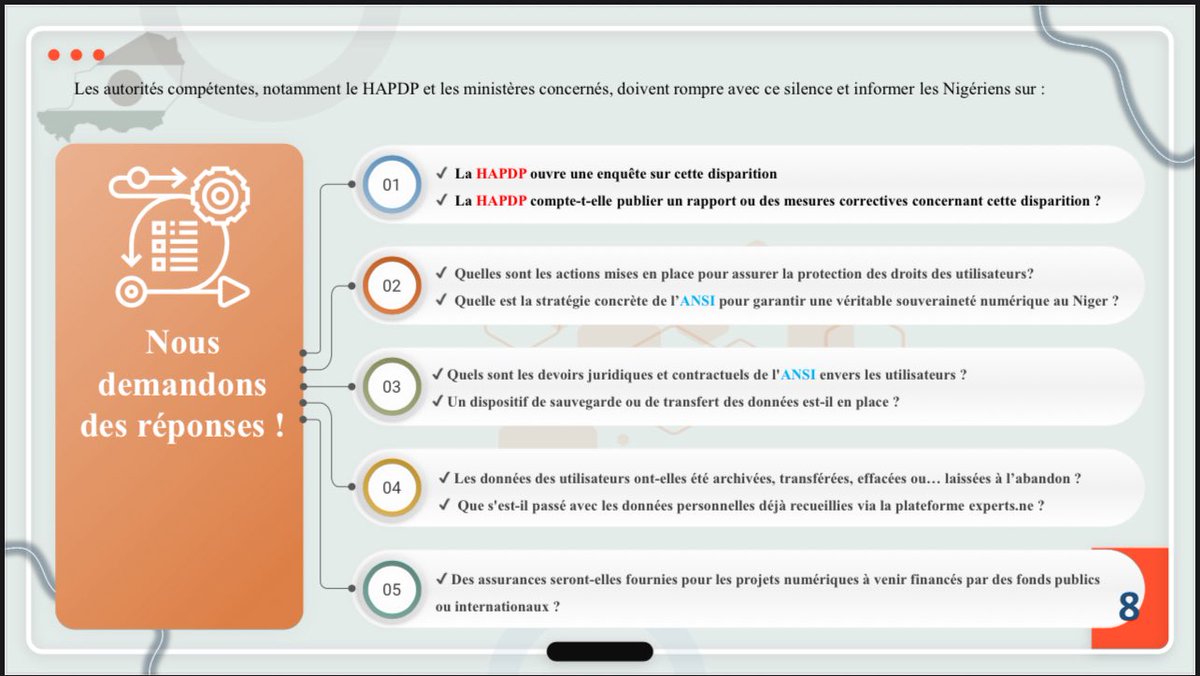 jomalike's tweet photo. (2/3
Que sont devenues les informations que l'on a confiées en toute confiance ?  
     Que pense ANSI sur ce sujet depuis que le site n’est plus accessible? 
     Que pense la HAPDP sur cette violation de nos droits numériques? https://t.co/AqodIbnOUo