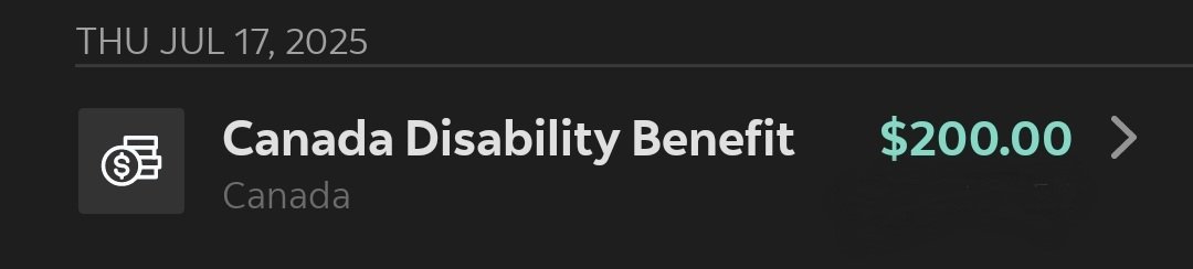 Sarah_Colero's tweet image. Today, Canada Disability Benefit starts to hit bank accounts.

July 17 2025:

6 years after original promise
5 years after announcement
4 years after it was tabled
3 years after it was re-tabled
2 years after it passed
1 year after the bait &amp;amp; switch
*Months* after UN condemned it
