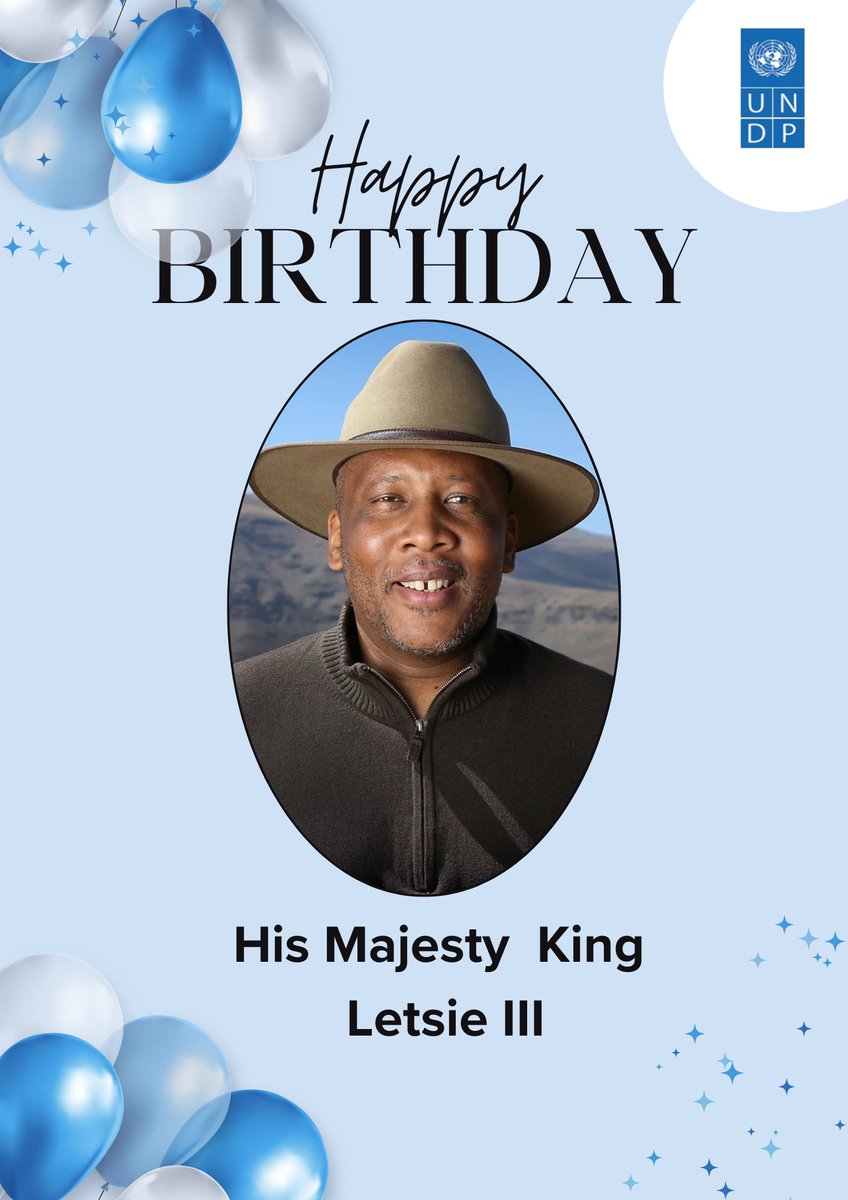 <a href="/UNDPLesotho/">UNDP Lesotho</a>  wishes His Majesty King Letsie III a Happy Birthday!