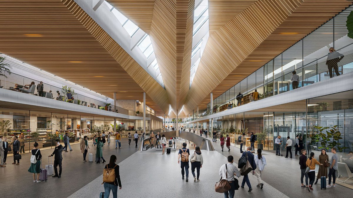 buildingid's tweet photo. Zaha Hadid Architects wins Vilnius Airport competition for stunning new arrivals terminal. https://t.co/jf3l9Y5AMf
#ZahaHadidArchitects #VilniusAirport #Lithuania #TerminalDesign #AirportDesign https://t.co/mpB9XlPgxw