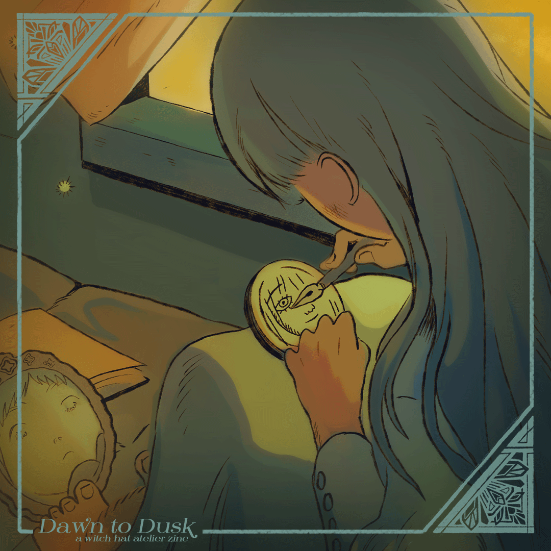 DawnToDuskZine's tweet image. — Page Preview ☀️
Here's a preview of one of the zine's pages created by @gachahugs !
Preorders are open until 7/23, link in our bio! 📷
#Δ帽子 #witchhatatelier
