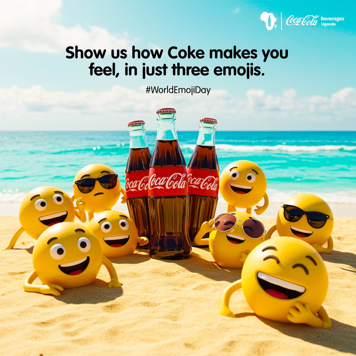 CocaColaBevUg's tweet image. Some moments can’t be explained… they just need the right emoji + a Coke 😎
On this #WorldEmojiDay, describe your favorite Coke moment using only 3 emojis.
No words. Just vibe 💃🏾🔥🧊
#WorldEmojiDay
#RealMagic
#RefreshUG
#CCBU