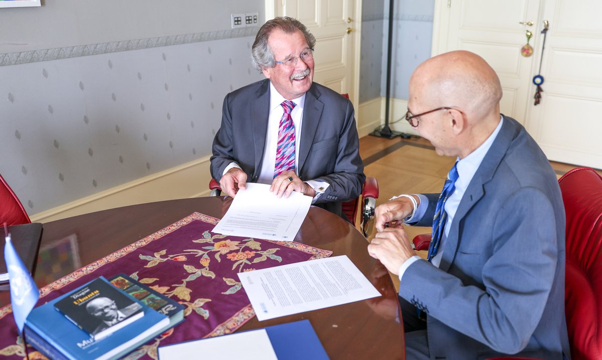gchumanrights's tweet image. ✍ Yesterday, our GC Secretary General Manfred Nowak signed a new Memorandum of Understanding with the UN High Commissioner for Human Rights @volker_turk. This new partnership agreement - developed in close collaboration with the OHCHR’s Human Rights Education Unit - is the…