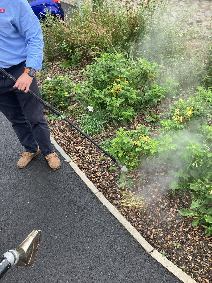 With yesterday’s weather being windy and wet we were able to still showcase the <a href="/kerstenuk/">Kersten UK</a> chemical free weed control options. The thermal lance option as well as the hot water method. No need for PPE or spray certificates. Contact <a href="/VincentTractors/">Vincents</a> to discuss or demo.
