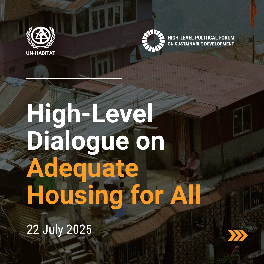UNHABITAT's tweet image. At #HLPF, UN-Habitat & @UNECOSOC are spotlighting how affordable and secure housing underpins social justice and economic stability, ensuring no one is left behind.
🔗 Register: loom.ly/Mop9gJA
📺 Live stream: loom.ly/Wa647PM
More info: loom.ly/kQyiq4A