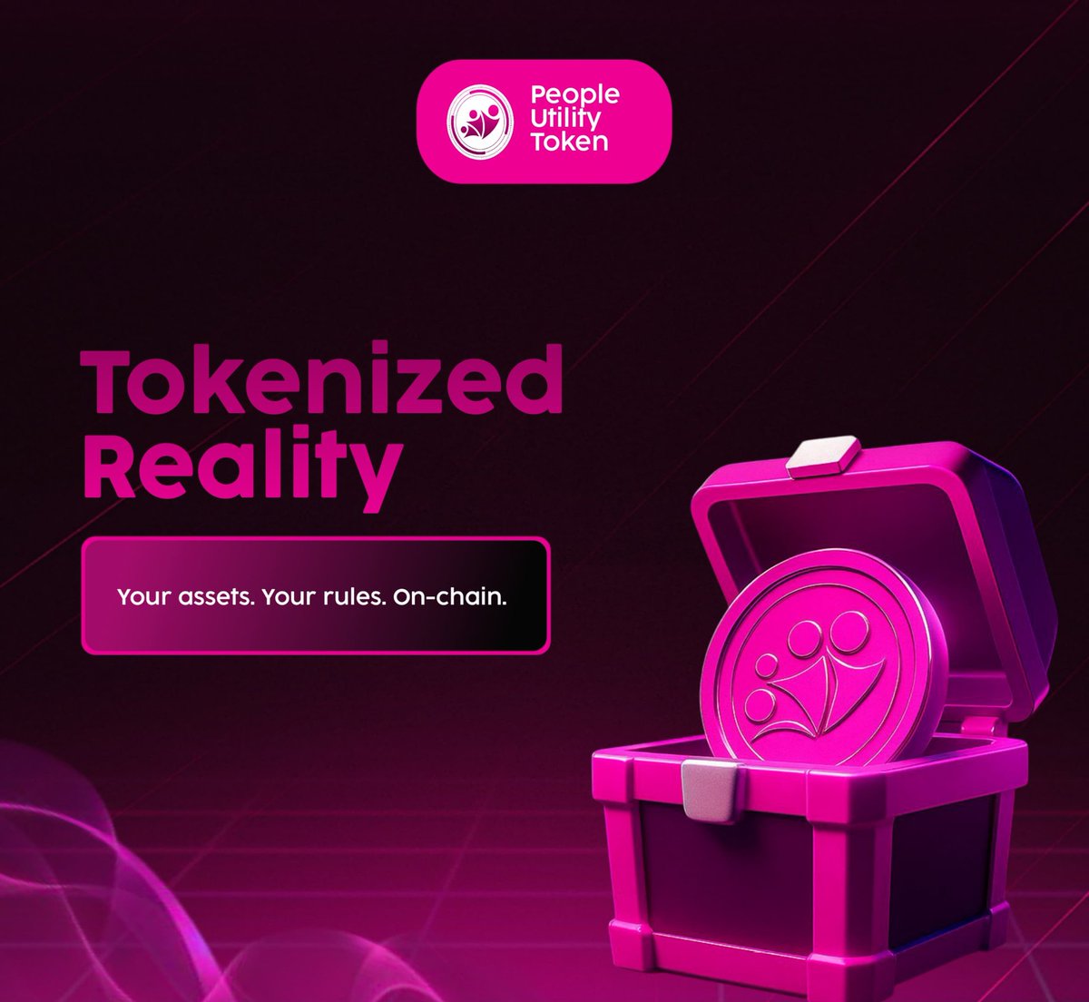 utility_token's tweet image. 💼 Tokenized Reality
Your assets , Your rules , On-chain , PUToken empowers you to own , control , and transact on your terms , in a fully decentralized world

#PUToken #BlockchainAssets #OnChainReality #cryptoforpeople #decentralizedFuture #peopleutilitytoken