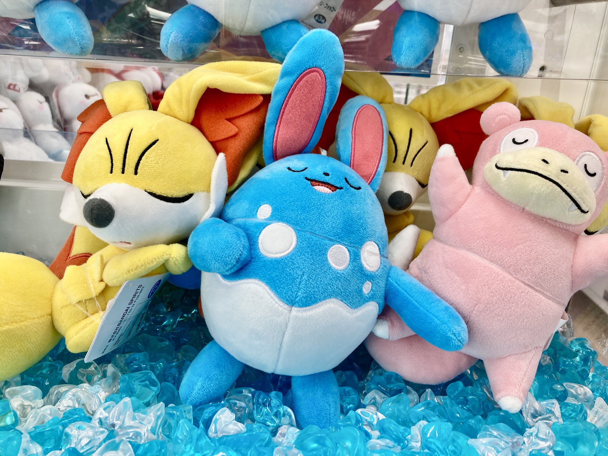 バラ売り可！超人気破格6体ポケモン　くつろぎタイム～ヤドン・マリルリ・フォッコ～ ポケットモンスター くつろぎタイムぬいぐるみ～ヤドン